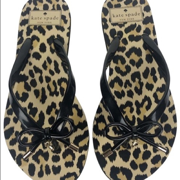 Gorgeous Kate Spade leopard flip flops ♠️ - Picture 3 of 4